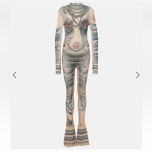 JEAN PAUL GAULTIER
Tattoo Collection mesh jumpsuit - Picture 2 of 12